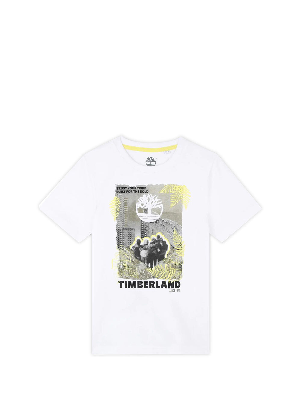 

Белая детская футболка Timberland