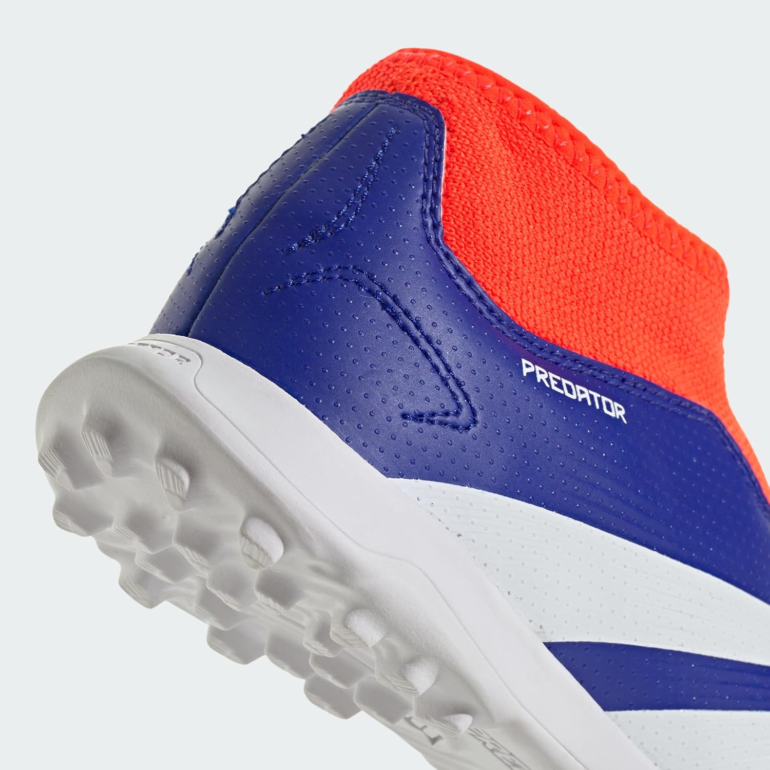 Кроссовки Adidas Unisex League Laceless Turf J, белый/красный/голубой — фото 4