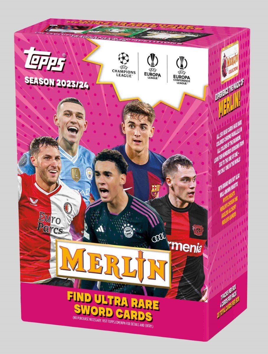 

Коробка ценностей Topps 2023/24 Ucc Merlin Value Box