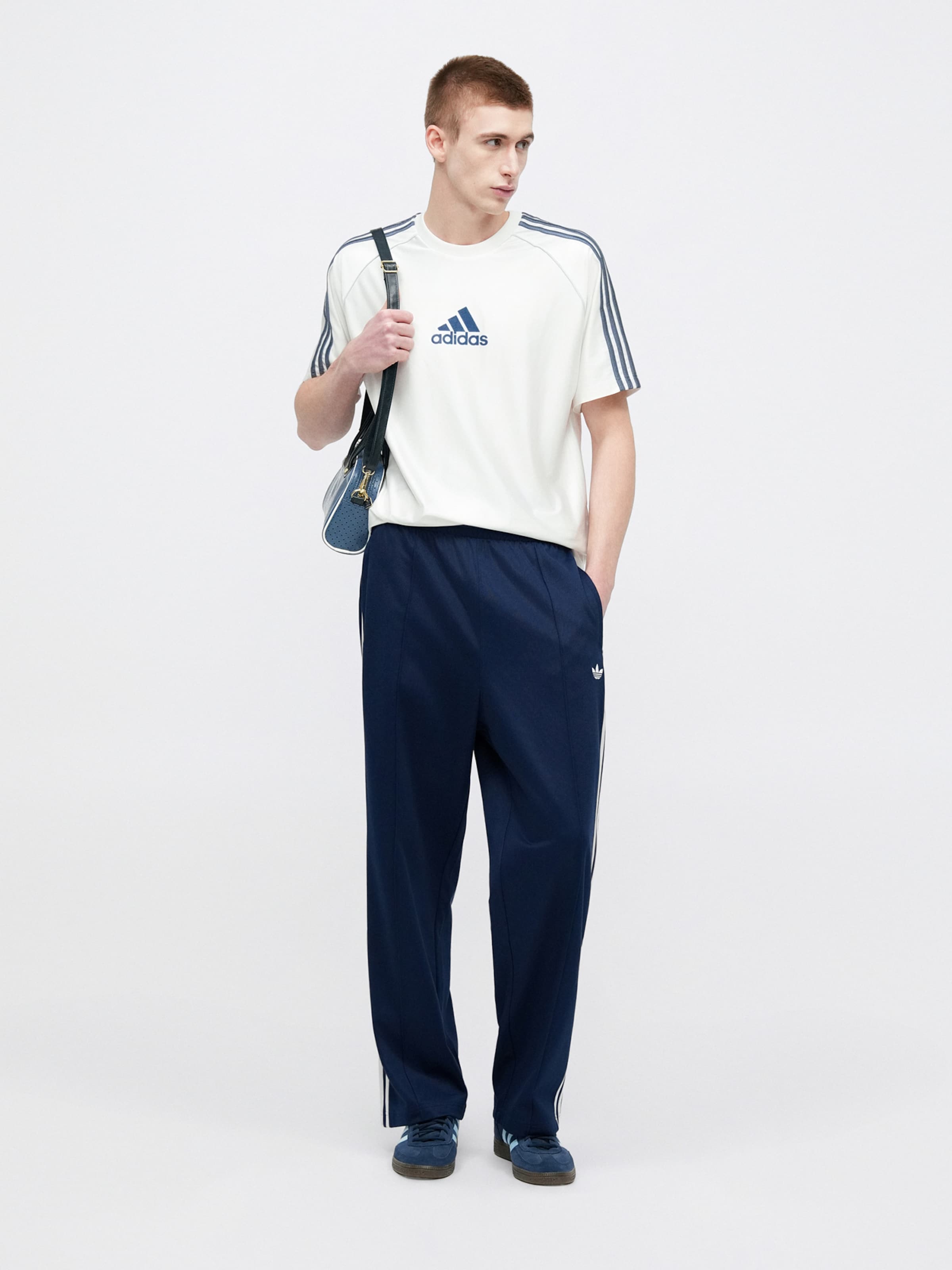 Adidas Originals Широкие брюки в цвете Navy — фото 3