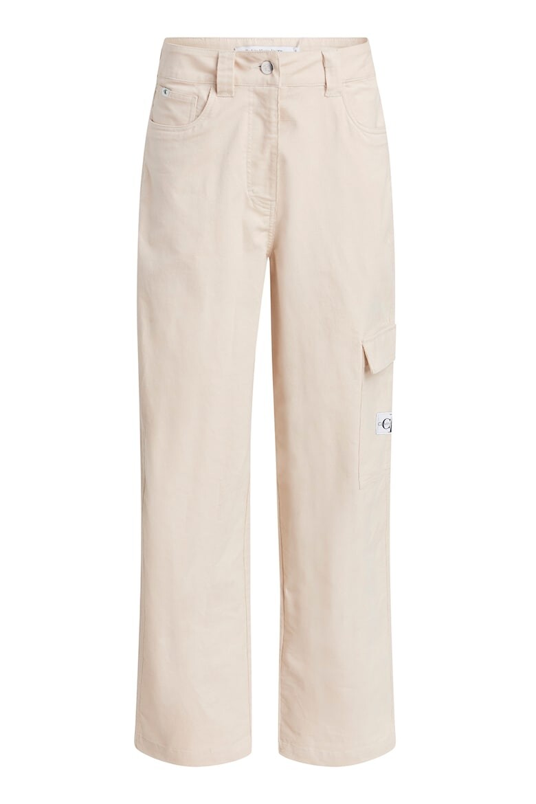 

Брюки-Карго с высокой талией Calvin Klein Jeans, бежевый