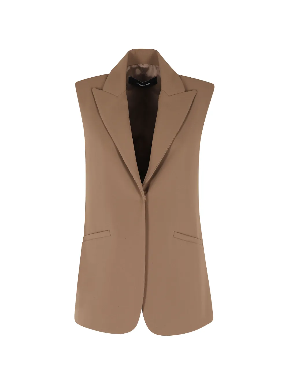 

Жилет с лацканами "пик" Federica Tosi, коричневый