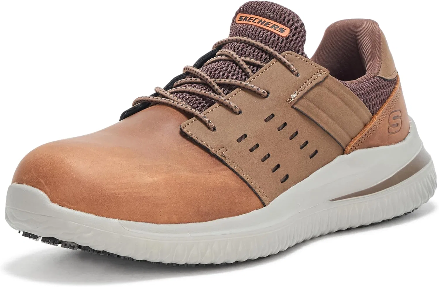 Мужские кроссовки Skechers Delson 3.0 Sr-Tyoll Comp Toe, Brown