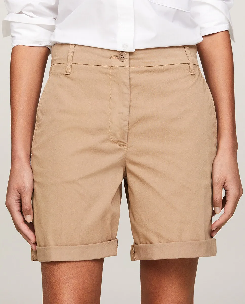 

Китайские короткие женские брюки Tommy Hilfiger, бежевый