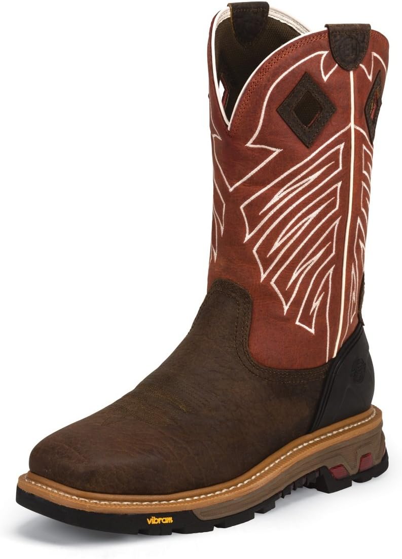 

Мужские ботинки Justin Boots Commander X5 с стальным носком, Chestnut