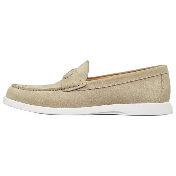 DIOR Granville Calfskin Casual Shoes Men's Beige