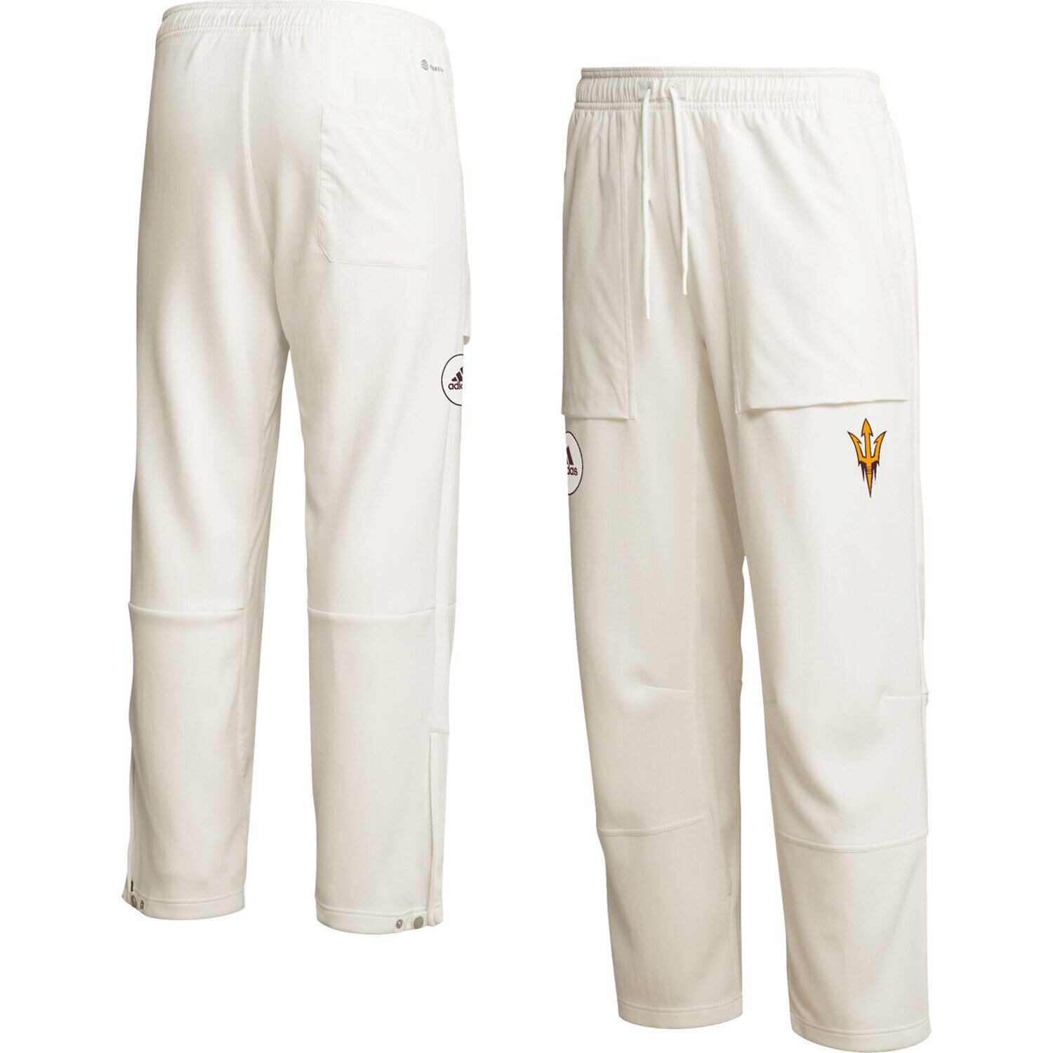 

Мужские кремовые брюки Arizona State Sun Devils Zero Dye AEROREADY adidas, Бежевый, Мужские кремовые брюки Arizona State Sun Devils Zero Dye AEROREADY adidas