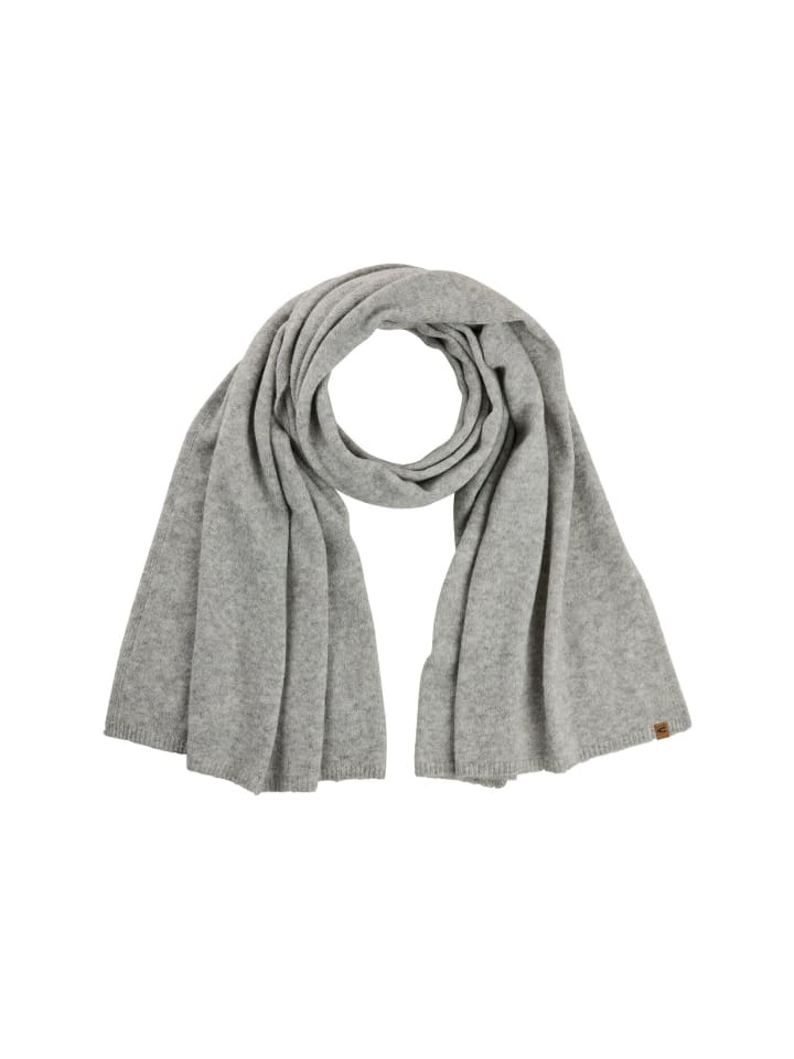 

Вязаный шарф из смесовой шерсти серого цвета Camel Active