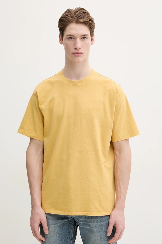 

Хлопковая футболка Levi'S, желтый
