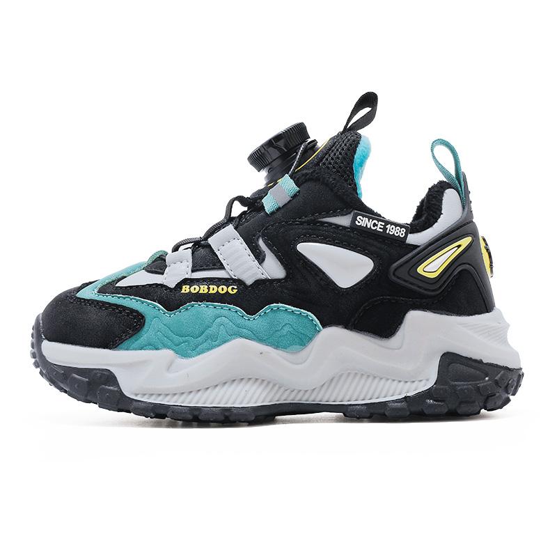 

Термоустойчивые противоскользящие детские повседневные кроссовки Kids' BOBDOG, черный