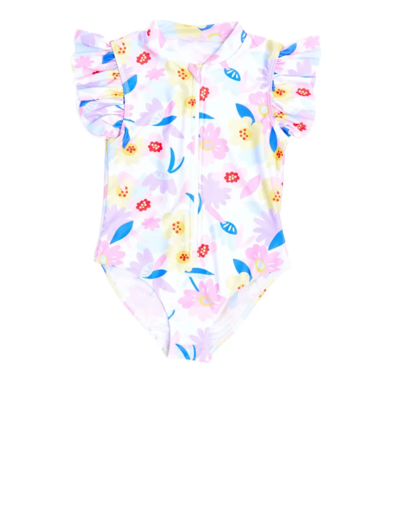 

Купальник с цветочным принтом SOLISWIM KIDS, белый