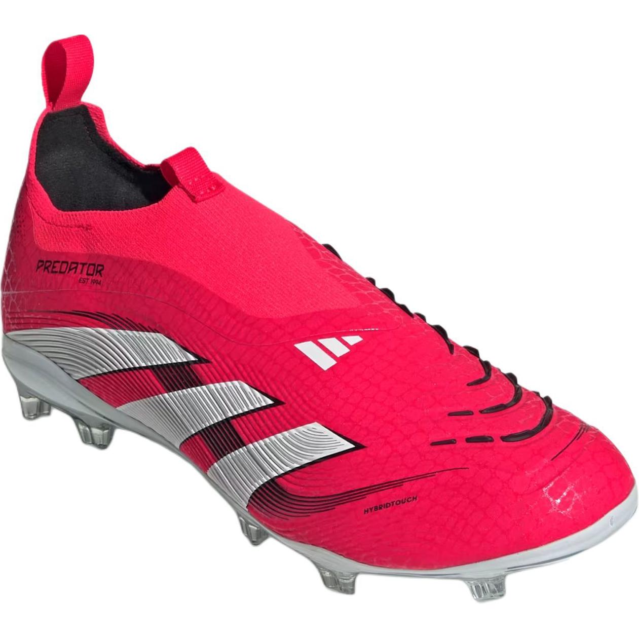 Adidas PREDATOR ELITE удобные нескользящие износостойкие низкие детские футбольные бутсы red white kids' — фото 3