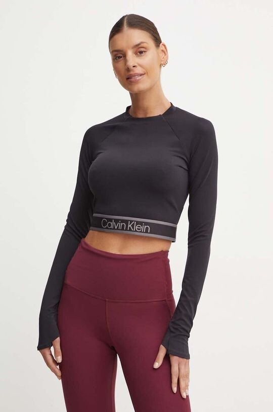 

Тренировочный лонгслив Calvin Klein Performance, черный