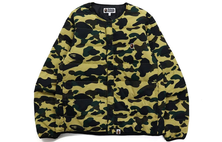 

Пуховик Ape Head Series для мужчин A Bathing Ape, темно-зеленый