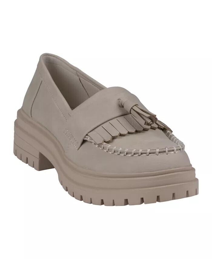 Женские лоферы Tillie с кисточками на подошве и ушками GC Shoes, бежевый