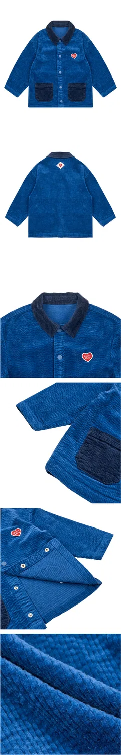 Детская синяя вельветовая куртка Bb Heart от Belita&Boys — фото 3
