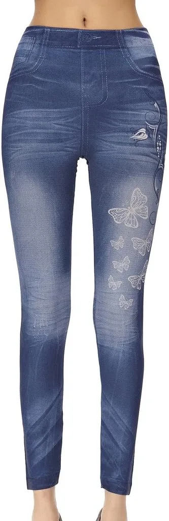 

Женские джинсы-легинсы Butterfly с эффектом стрейч JJ Store