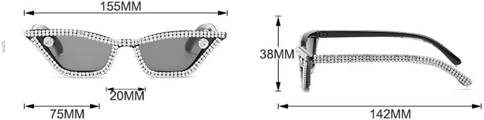 

Модные женские солнцезащитные очки в винтажном стиле, маленькие, со стразами, в форме «кошачьего глаза», женские, с кристаллами, красные HVTVTLA, Leopard-brown
