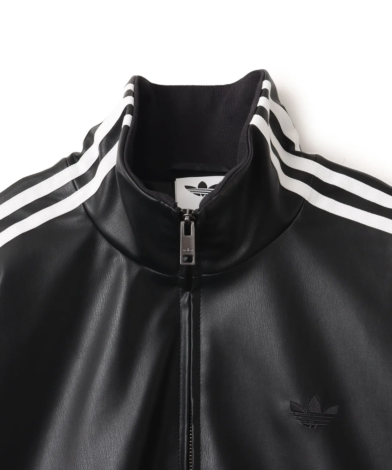 Толстовка спортивная adidas PLEATHER 3STRIPES TRACK TOP, черный — фото 3