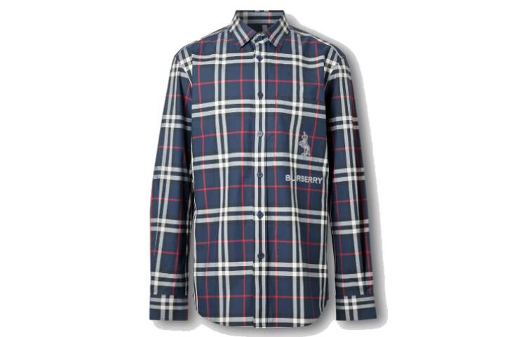 

Рубашка мужская темно-синяя Burberry, синий