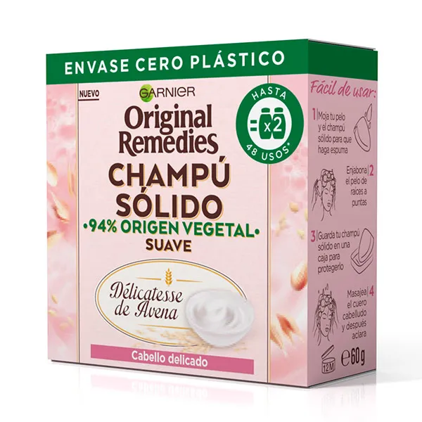 

Шампунь для нежных волос Champú Sólido Suave Original Remedies, 60 g