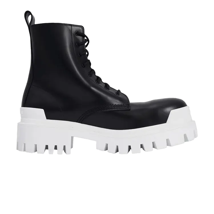 Ботинки Balenciaga Wmns Strike Lace-Up Boot, Black White