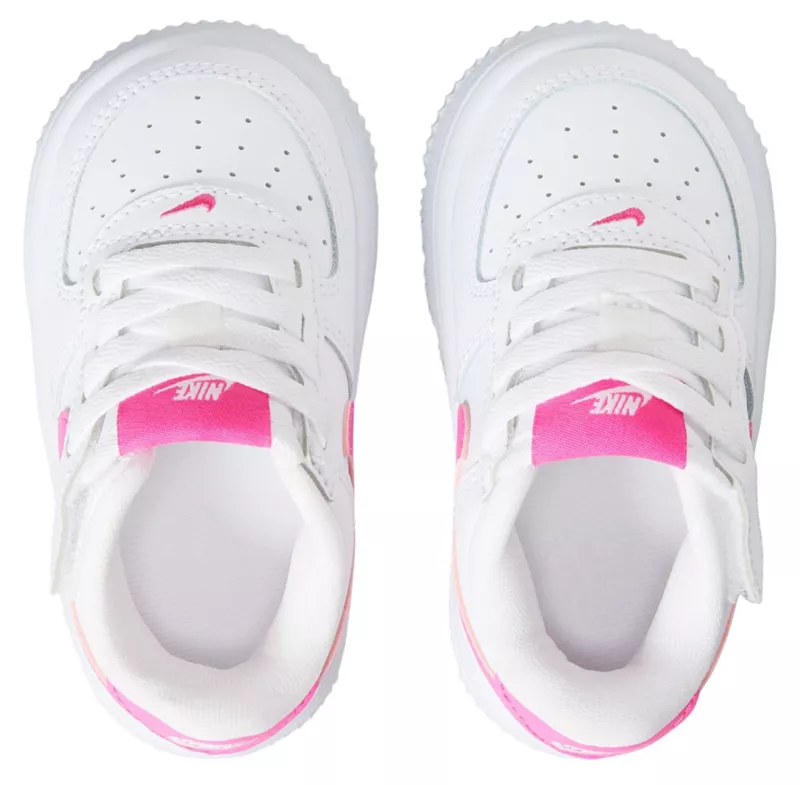 Кроссовки Nike Toddler Air Force 1 EasyOn, белый/розовый — фото 2