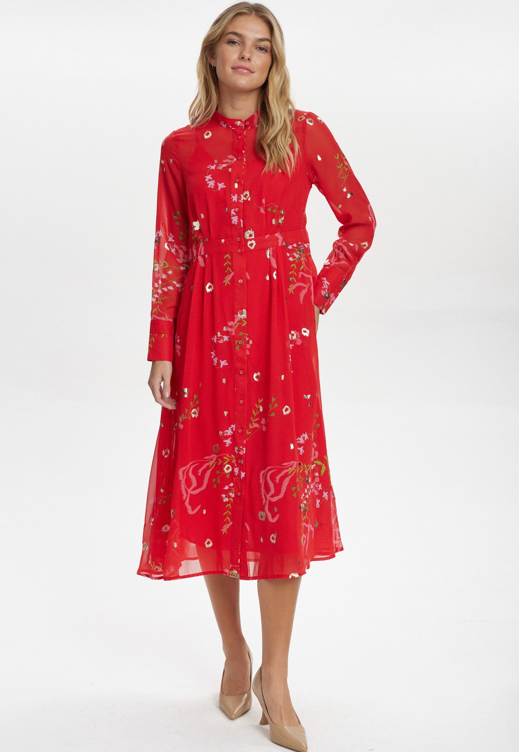 

Платье-рубашка NUKYNDALL NEW DRESS Nümph, красный