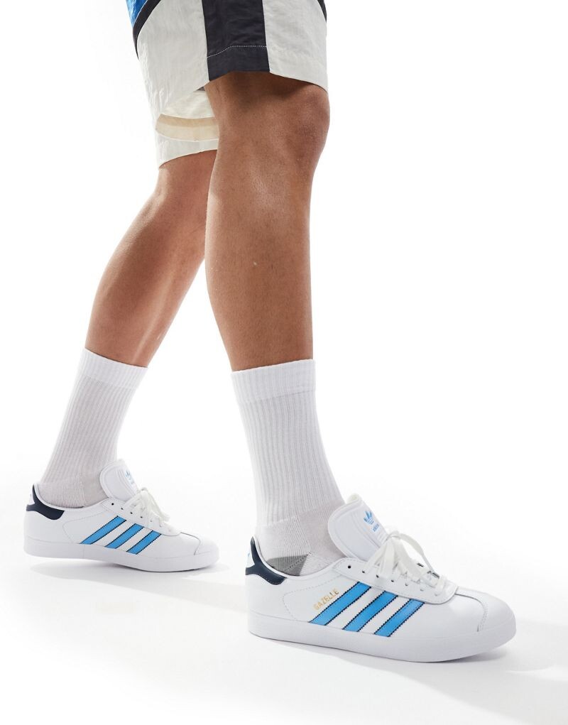 

Сине-белые кроссовки adidas Gazelle, Белый, Сине-белые кроссовки adidas Gazelle