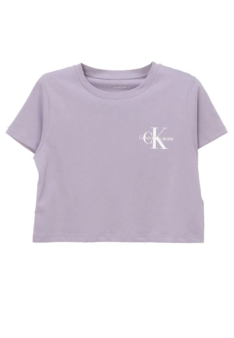 Футболка укороченная, Calvin Klein Jeans, лавандовый