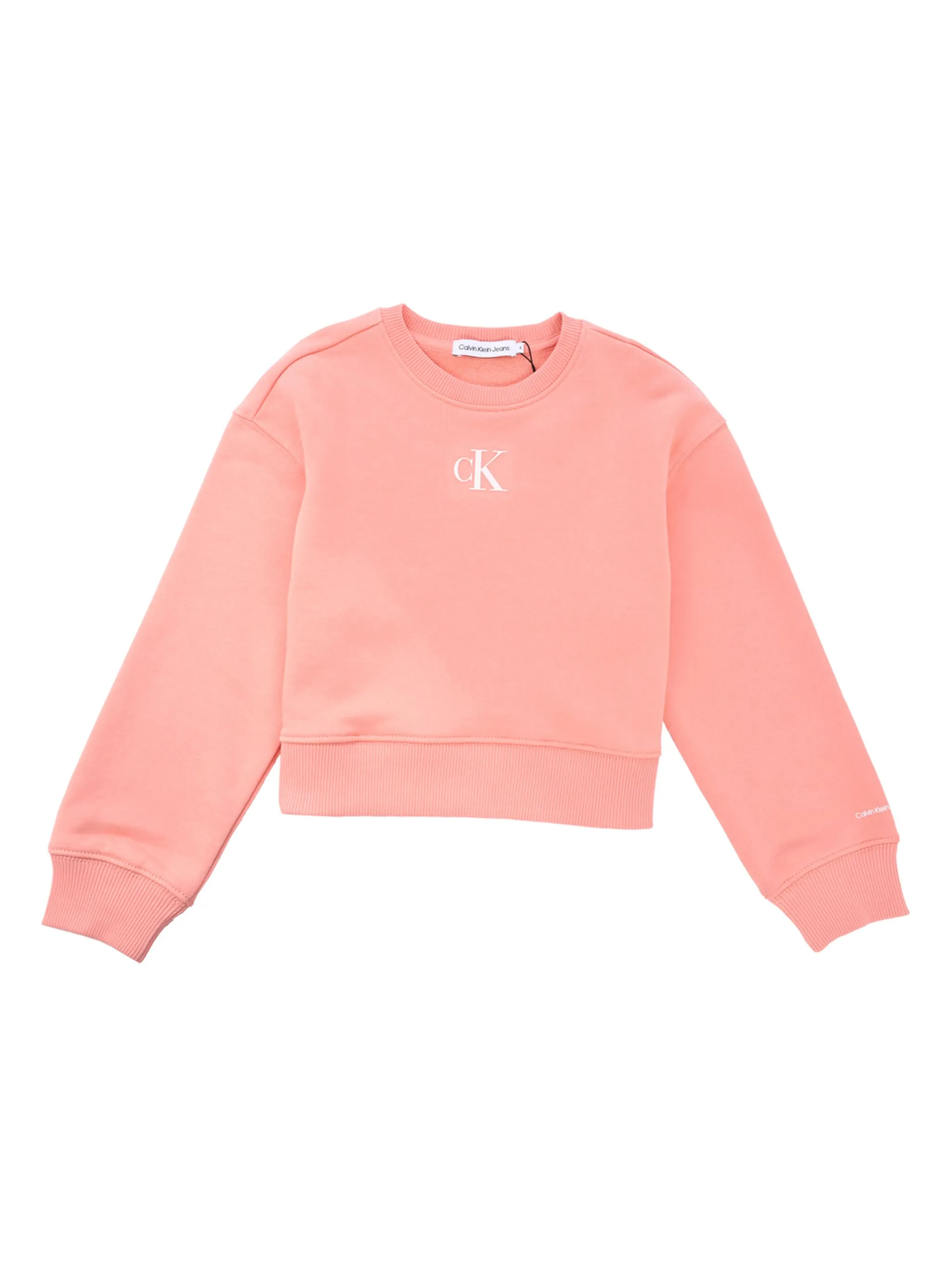 

Толстовка с логотипом Calvin Klein Kids, розовый