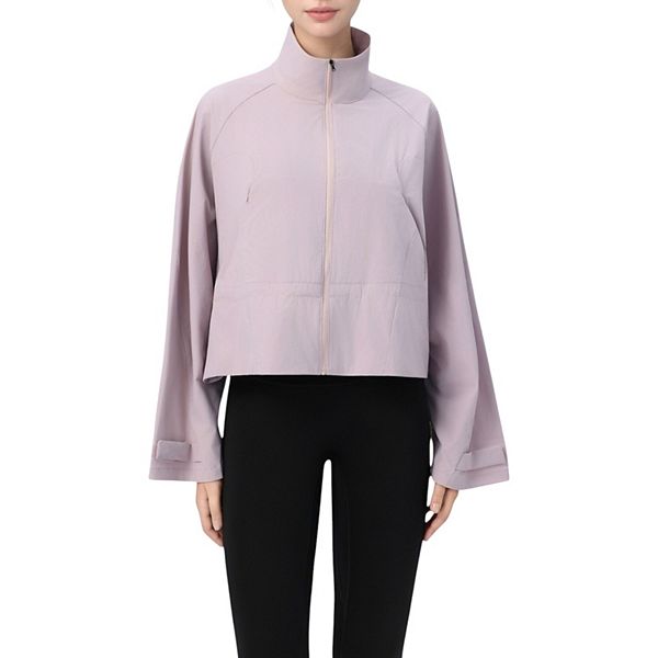 

Женская легкая куртка-бомбер на молнии с воротником стойкой и свободным кроем Anna-Kaci, Purple