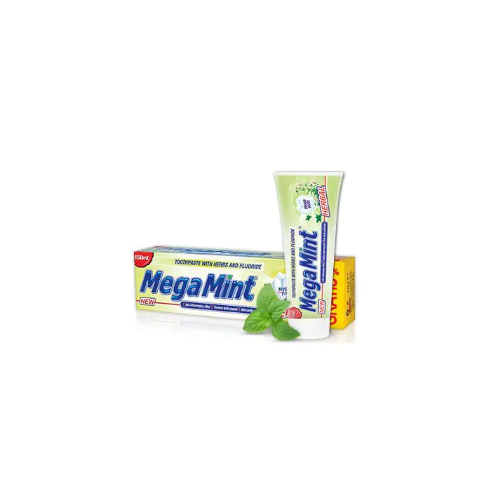 

Зубная паста pasta de dientes herbal Mega Mint, объем 150 мл