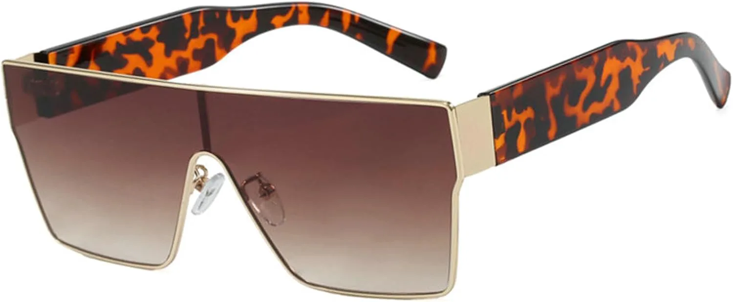 

Солнцезащитные очки Willochra Oversized Square One Piece для женщин и мужчин, модель 2025, в роскошной винтажной металлической оправе, с защитой UV400, C2