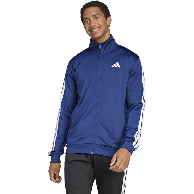 Трикотажная куртка с тремя полосками Adidas, цвет dkblue — фото 2
