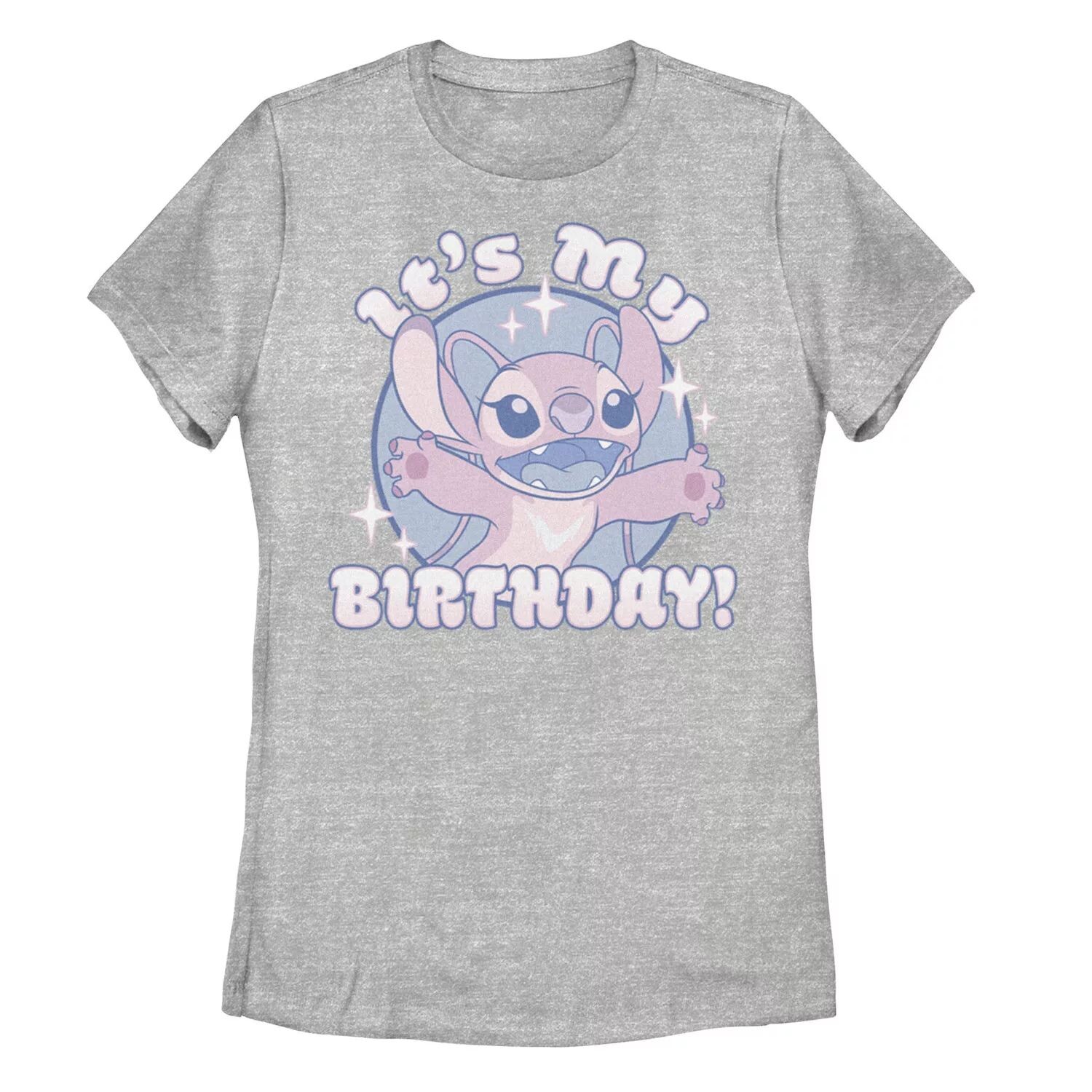 

Детская футболка Disney Lilo & Stitch Angel It's My Birthday с круглым значком и графическим рисунком Licensed Character