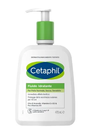 

Cetaphil Увлажняющий флюид для лица и тела 470 мл для нормальной, сухой и чувствительной кожи