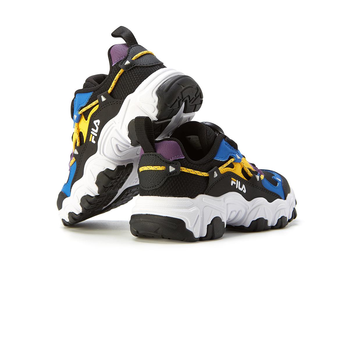 Боа низкие детские кроссовки kids' FILA KIDS, черный/синий — фото 4