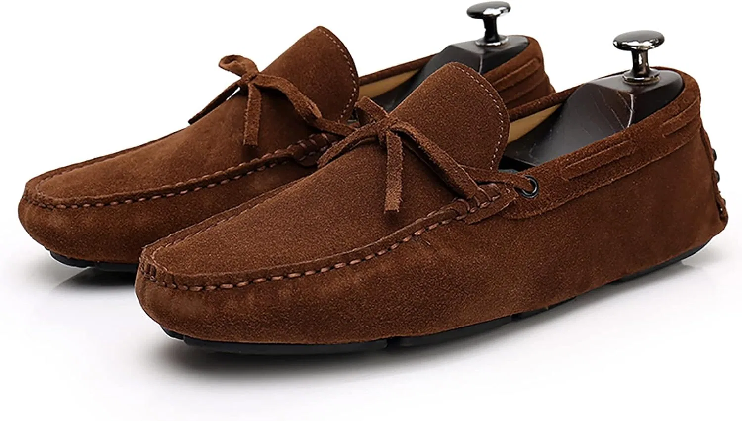 Лоферы замшевые Brown