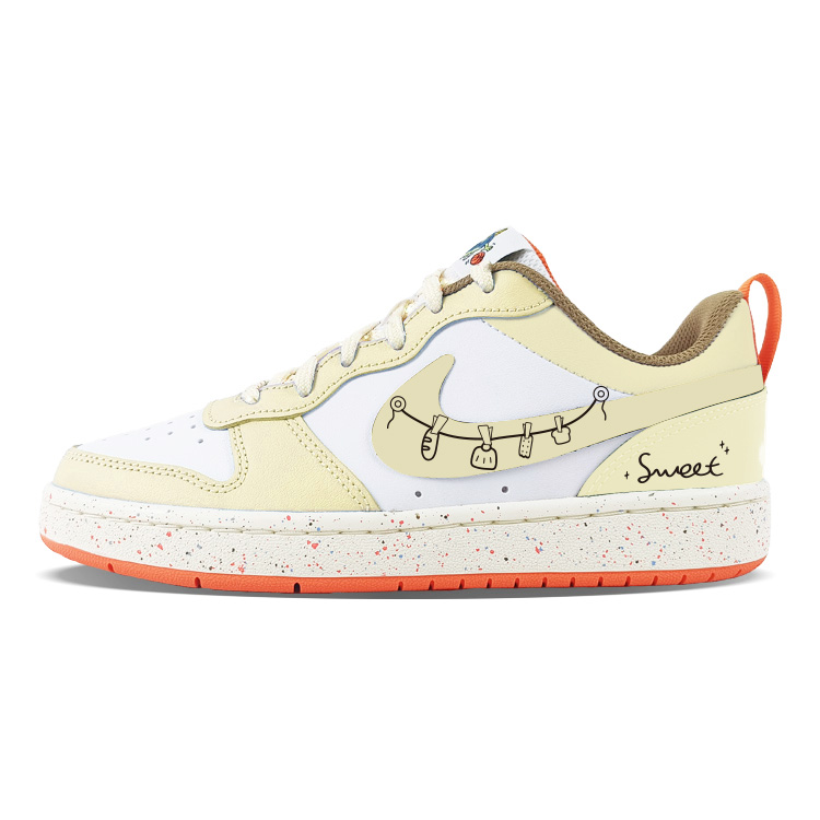 

Детские кроссовки для скейтбординга Court Borough унисекс Nike, желтый