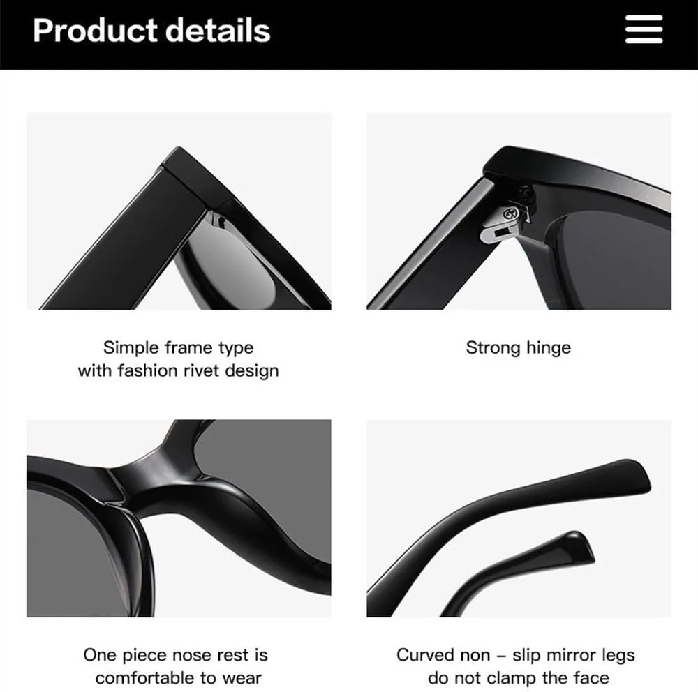 

Модные солнцезащитные очки Rainbow для женщин, винтажные, роскошные, с защитой от УФ-излучения UV400, для мужчин, в стиле ретро LVTFCO, Black Leopard Clear