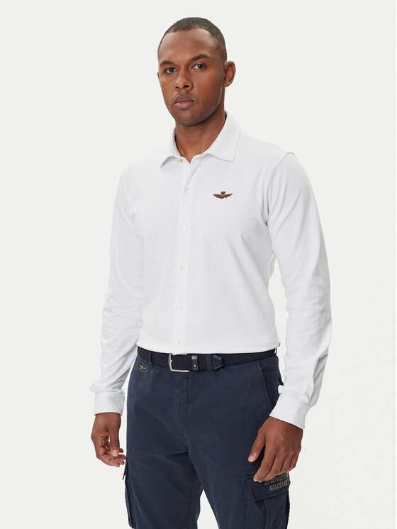 

Рубашка regular fit 252CA1265UP00342 Aeronautica Militare, белый