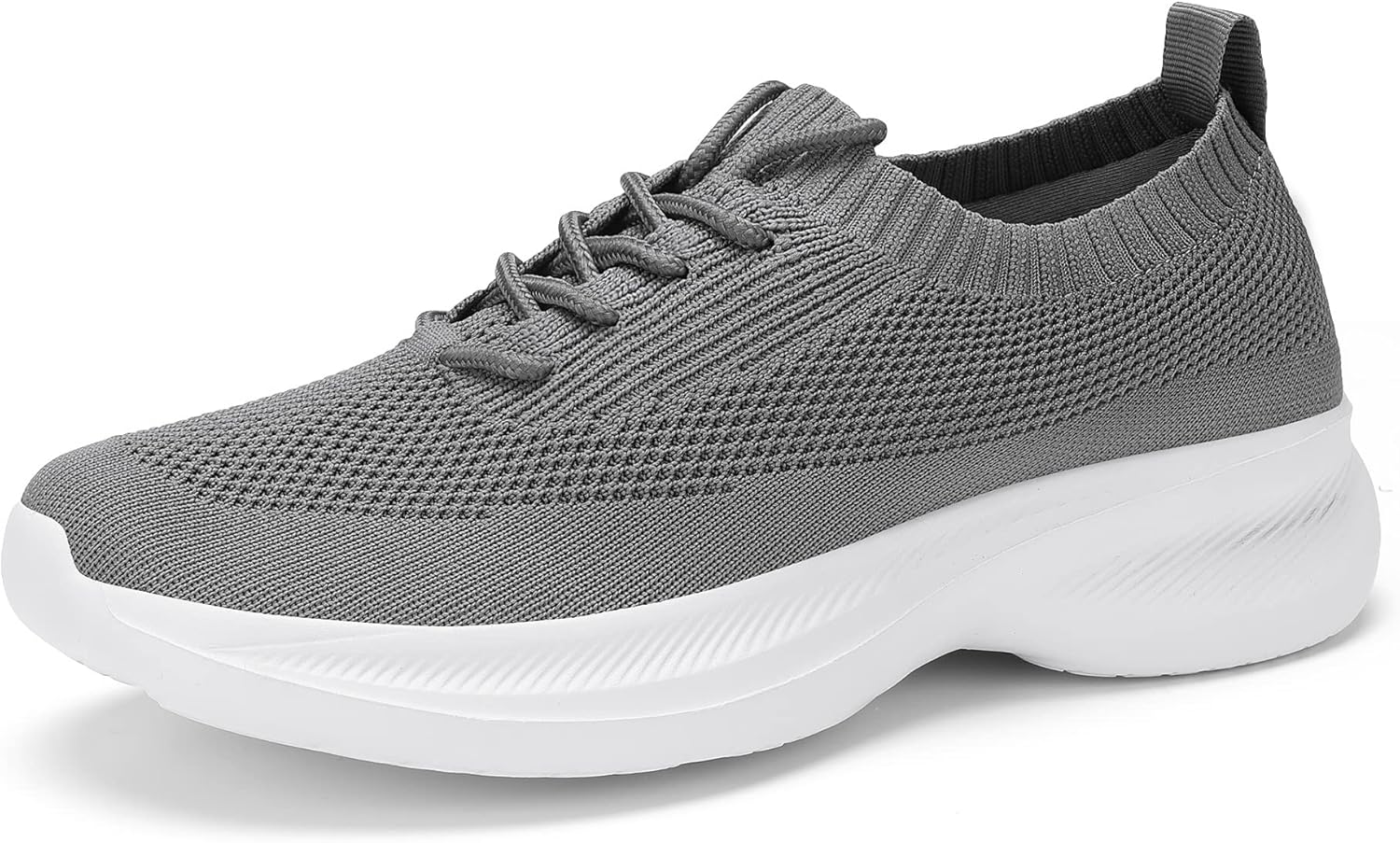 

Кроссовки Casbeam для мужчин, удобные, легкие, дышащие, для ходьбы, на шнуровке, с сетчатым верхом, для тренировок и повседневного спорта, серый