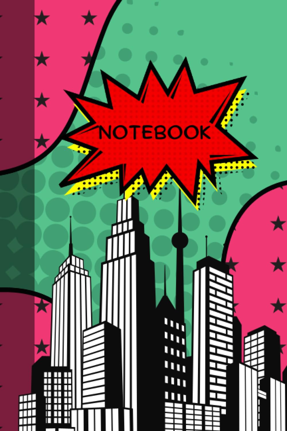 

A simple lined notebook with a comic inspired cover: ideal for creating a journal, a diary, research note & study notes (Independently published)