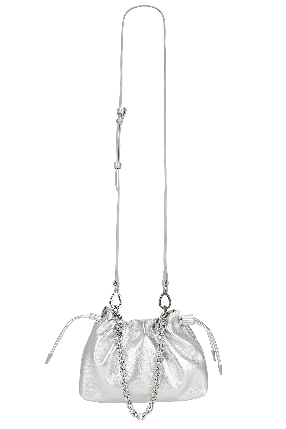 

Маленькая сумочка на шнурке Alexandra Studio Amelia, silver