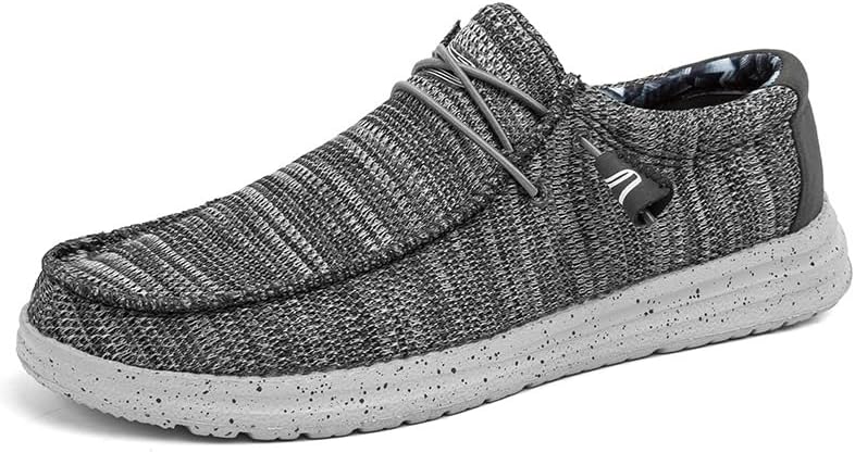 

Мужские повседневные тканевые лоферы слипоны, легкие дышащие мокасины для пар, удобная обувь для прогулок и катания на лодке Generic, серый