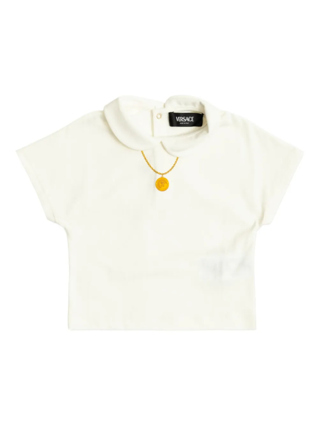 

Детский топ с принтом «Медуза» от Versace Kids, белый