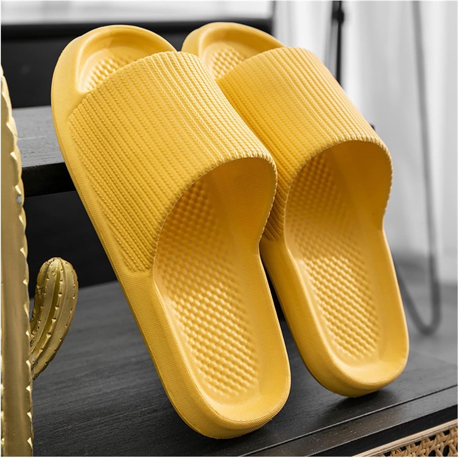 

Тапочки для душа Простые модные шлепанцы Женские Летние Домашние Ванная пара Толстая подошва Домашние Мужские Тапочки для дома Ванная Нескользящие резиновые тапочки (Цвет: Оранжевый, Размер: 42) Sunesa