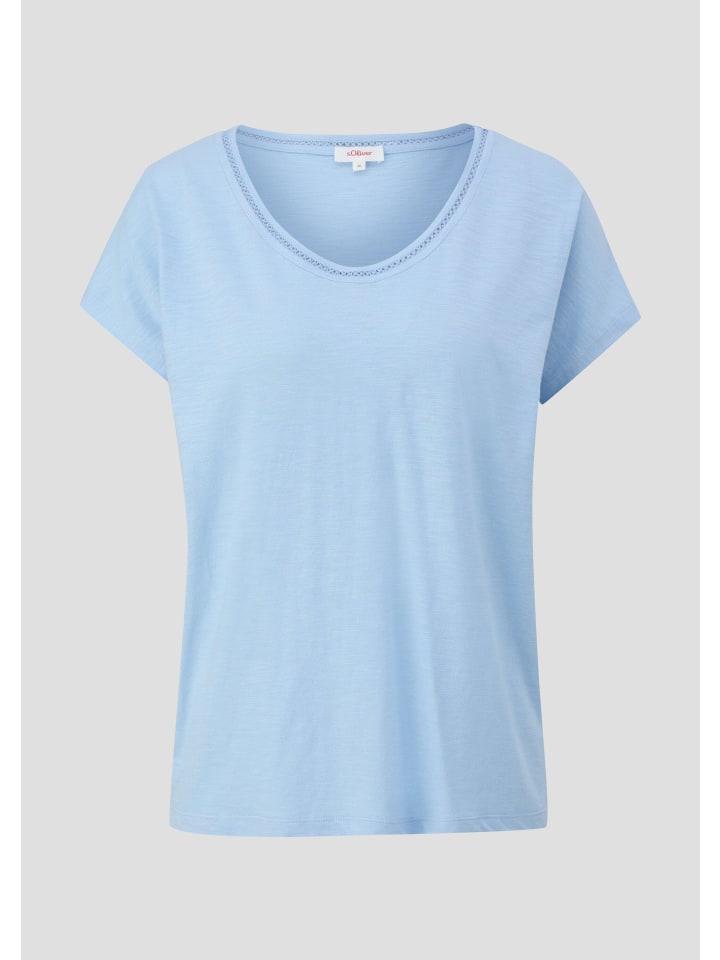 

s.Oliver Футболка 5304 небесно-голубого цвета, Синий, s.Oliver Футболка 5304 небесно-голубого цвета