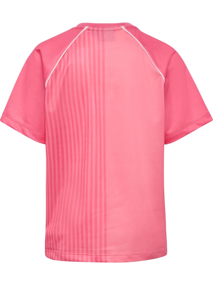 Футболка Hummel Hmlmexine детская в цвете ГЕРАНИЕВЫЙ РОЗОВЫЙ Hummel — фото 2